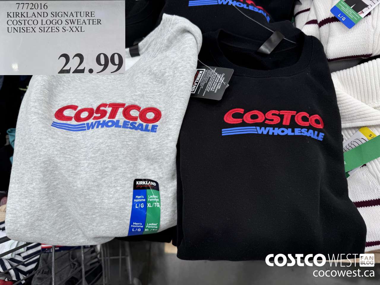 Kirkland sweaters at costco shop