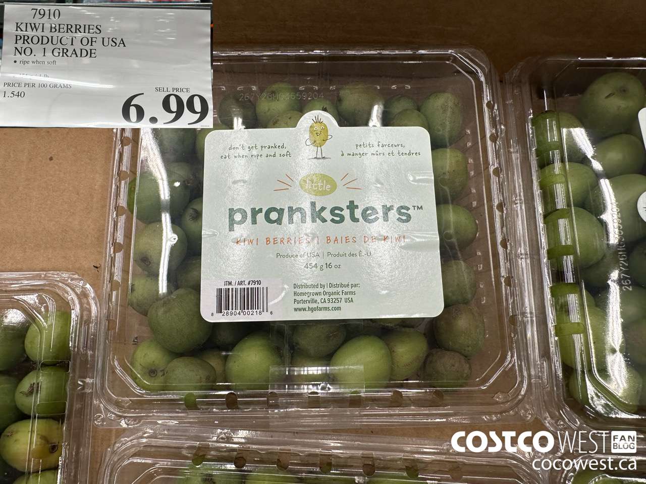 7910 KIWI BERRIES PRODUCT OF USA NO. 1 GRADE $6.99