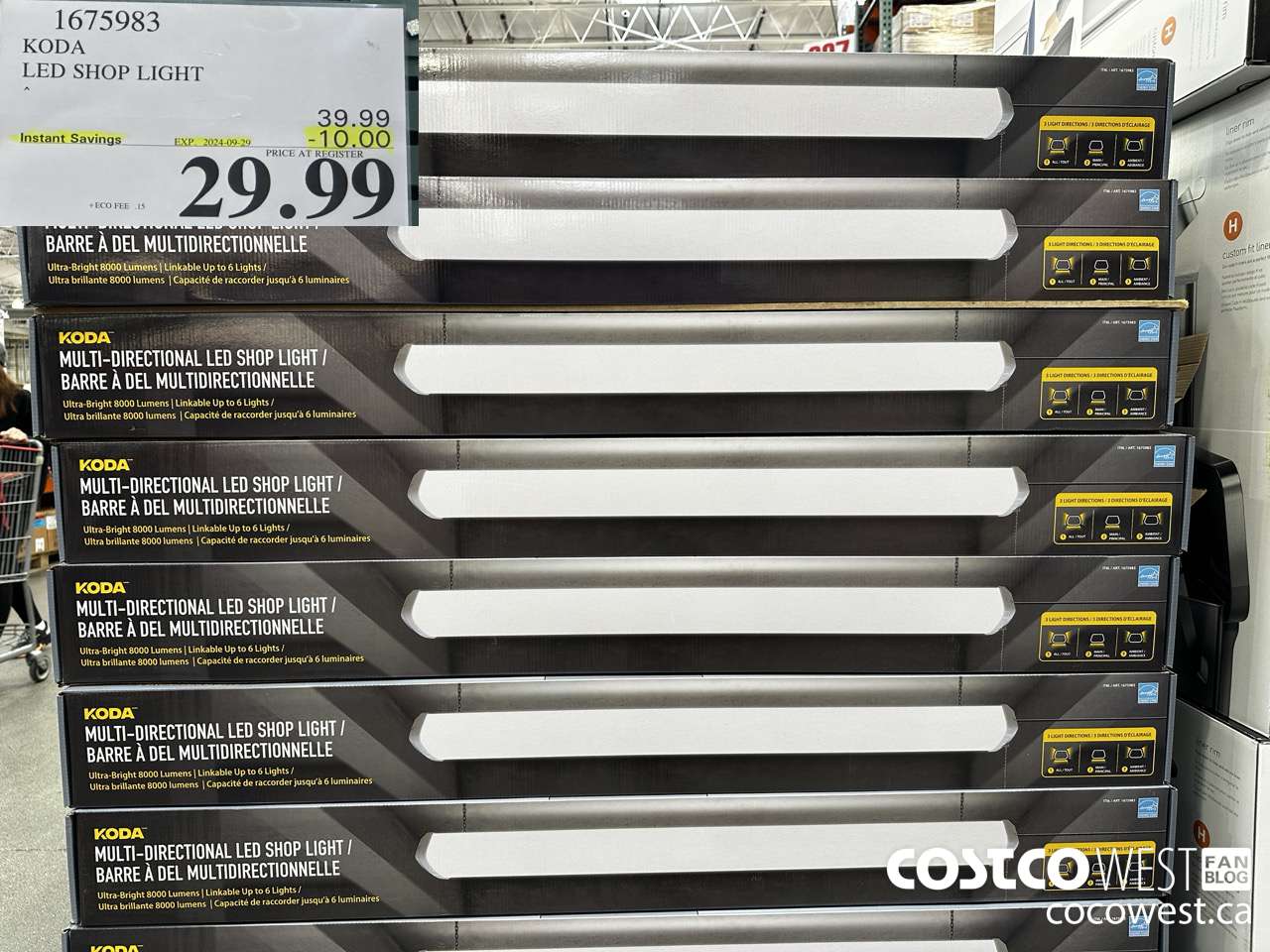 1675983 KODA LED SHOP LIGHT ($10.00 INSTANT SAVINGS EXPIRES ON 2024-09-29) $29.99