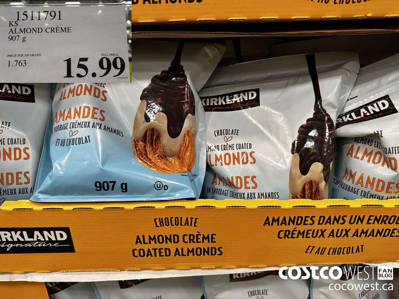 1511791 KS ALMOND CREME 907G $15.99