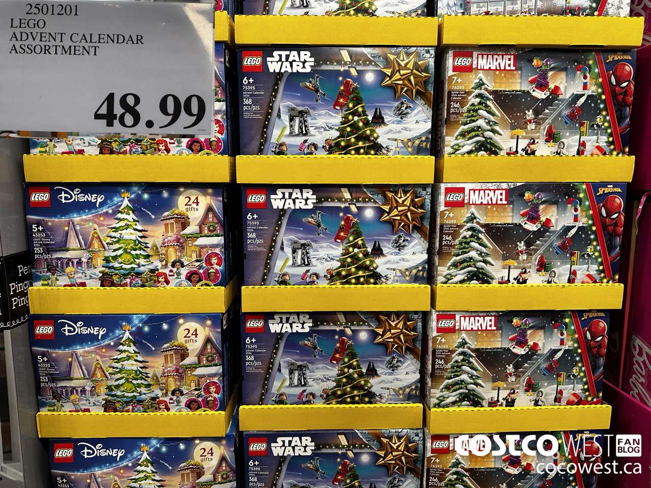 2501201 LEGO ADVENT CALENDAR ASSORTMENT $48.99