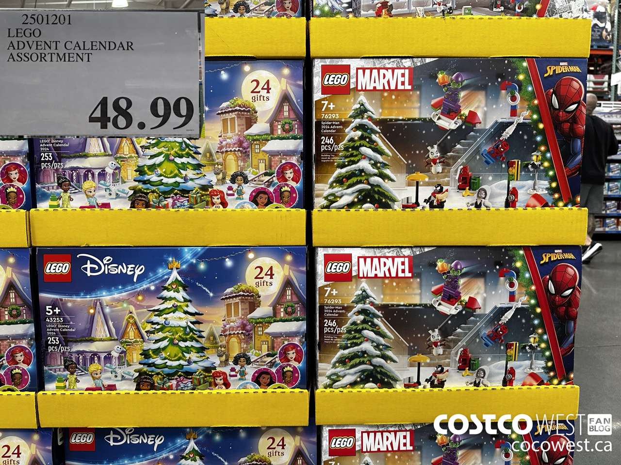 2501201 LEGO ADVENT CALENDAR ASSORTMENT $48.99
