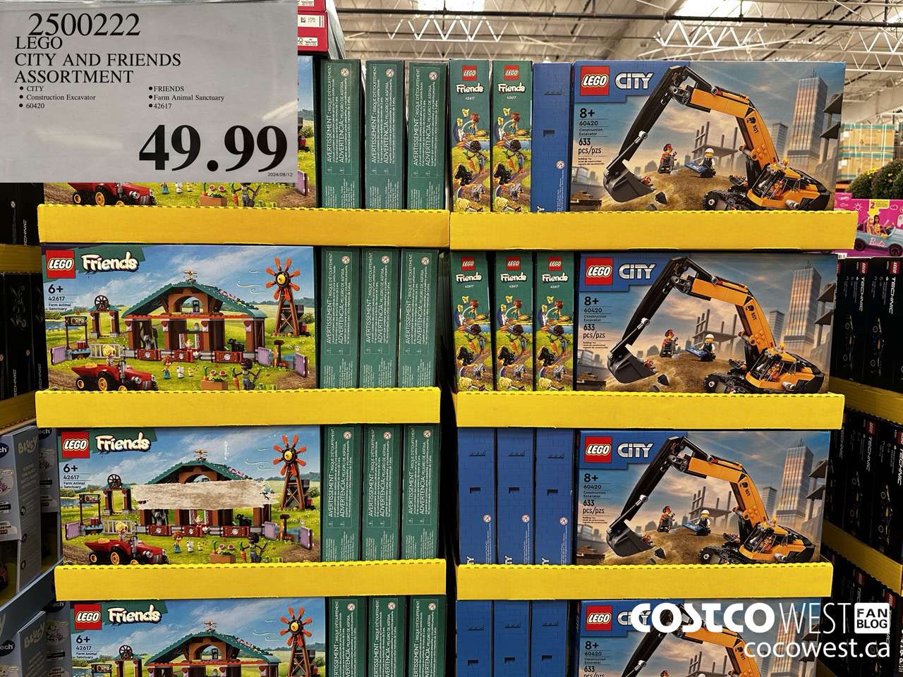 2500222 LEGO CITY AND FRIENDS ASSORTMENT $49.99