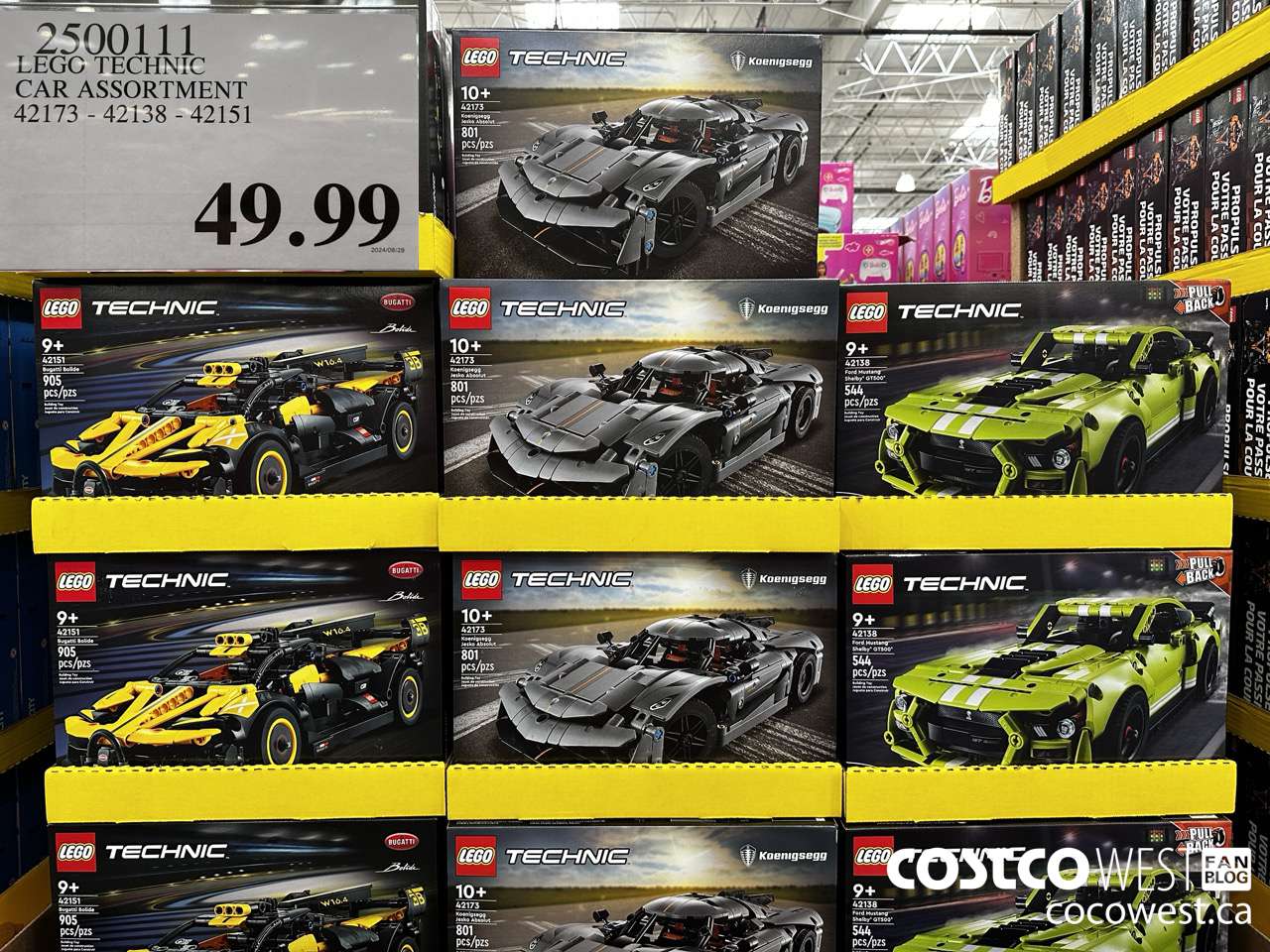 2500111 LEGO TECHNIC CAR ASSORTMENT 42173 - 42138 - 42151 $49.99