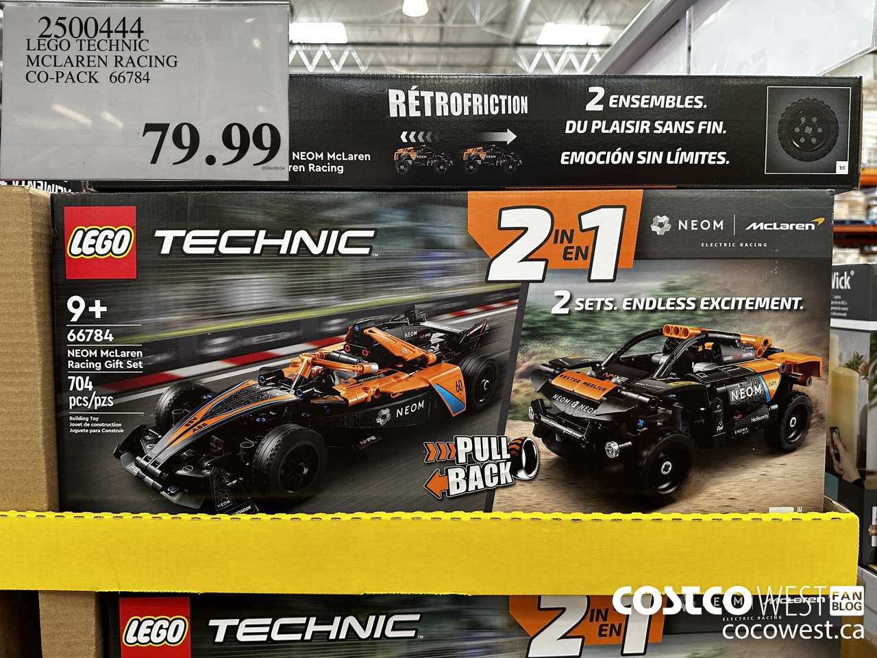 2500444 LEGO TECHNIC MCLAREN RACING CO-PACK 66784 $79.99