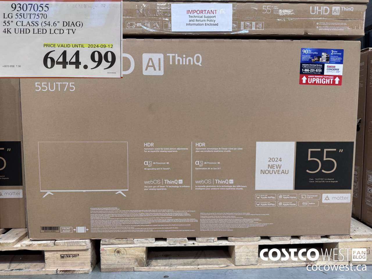 9307055 LG 55UT7570 55