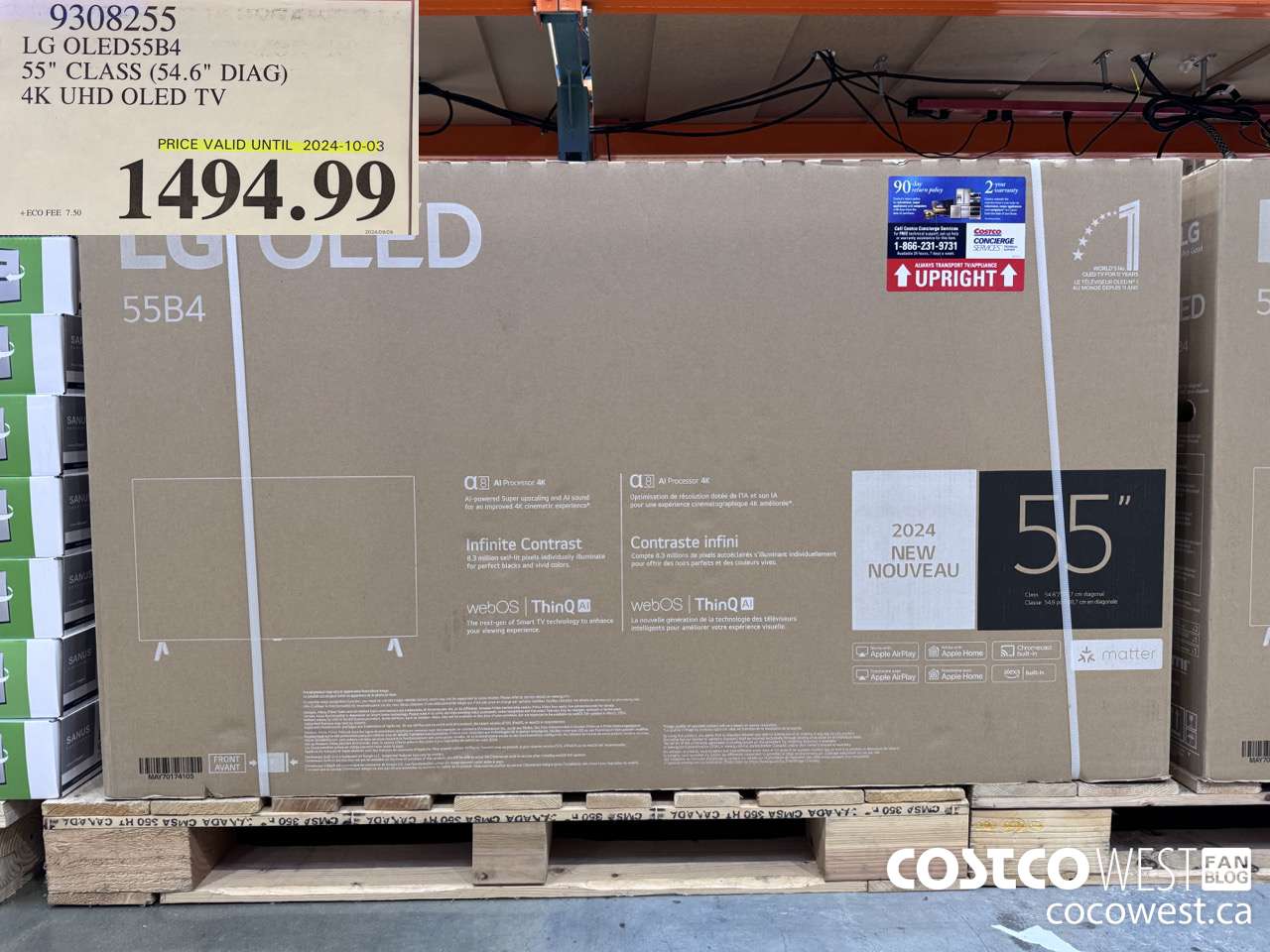 9308255 LG OLED55B4 55