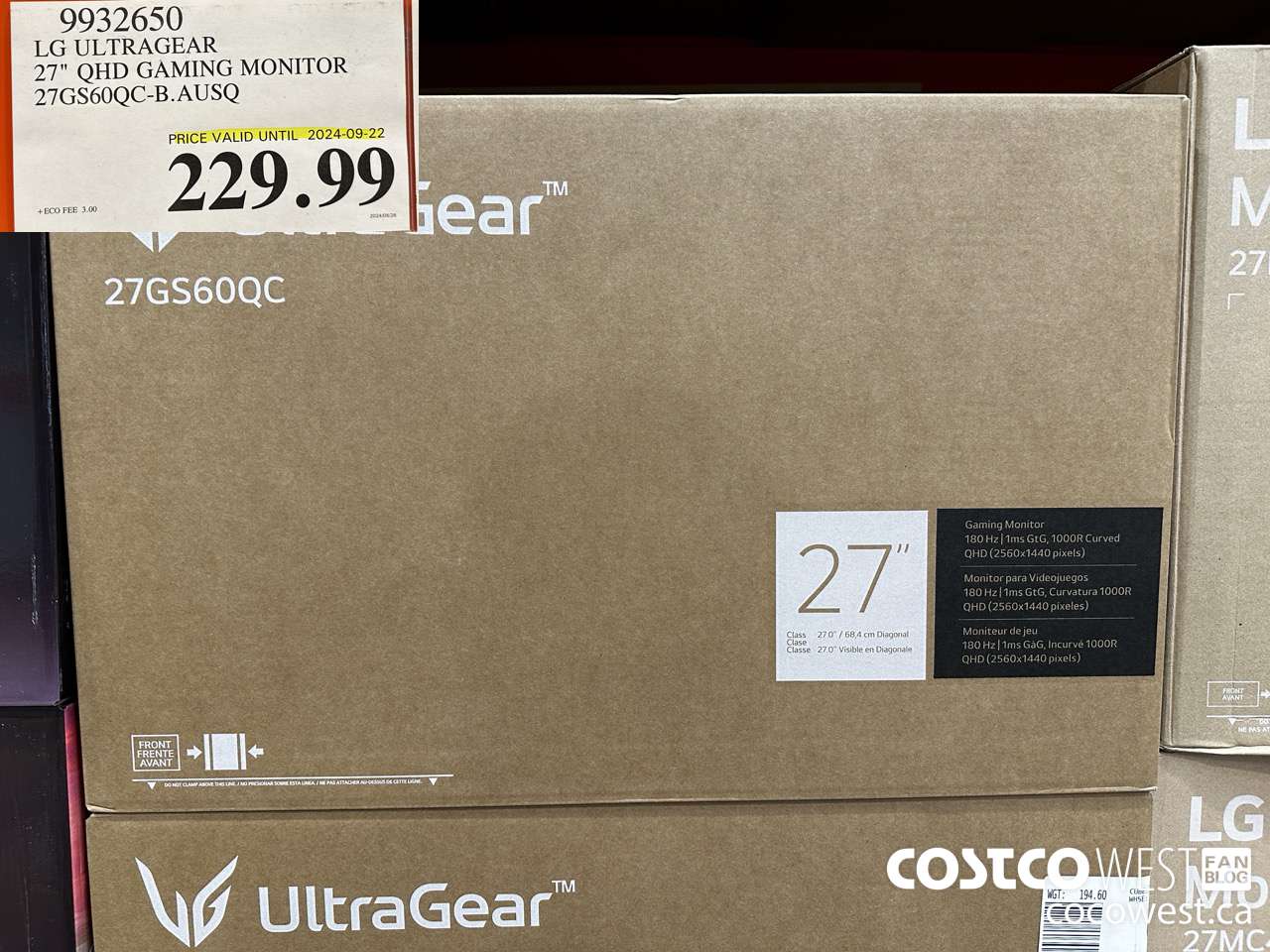 9932650 LG ULTRAGEAR 27