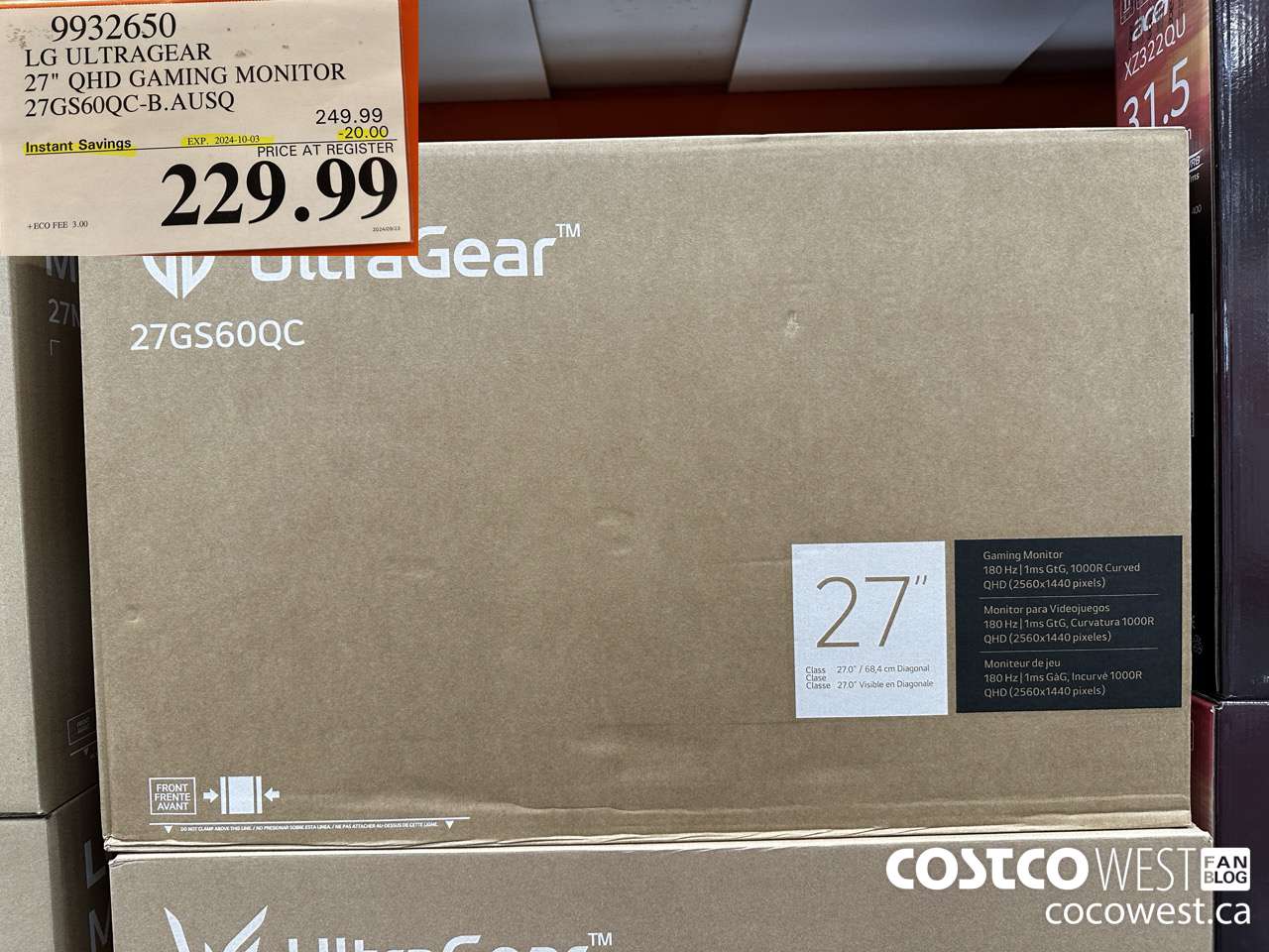 9932650 LG ULTRAGEAR 27