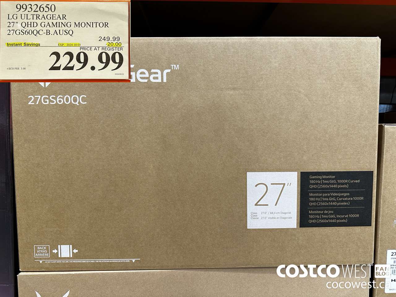 9932650 LG ULTRAGEAR 27