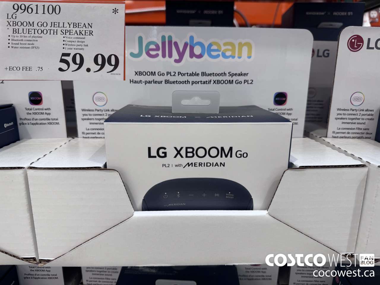 9961100 LG XBOOM GO JELLYBEAN BLUETOOTH SPEAKER $59.99