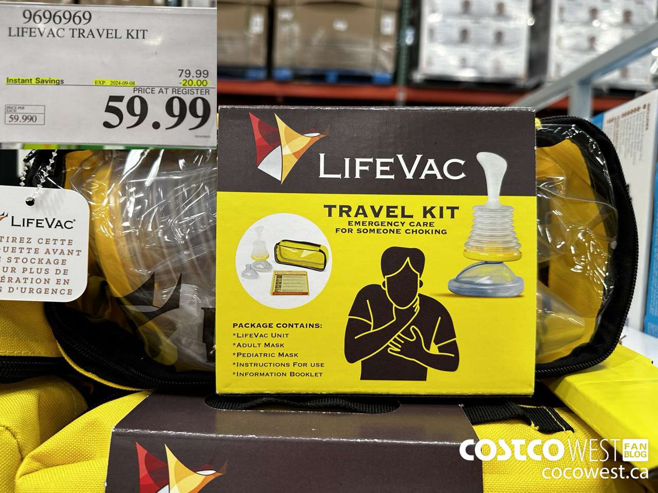 9696969 LIFEVAC TRAVEL KIT ($20.00 INSTANT SAVINGS EXPIRES ON 2024-09-08) $59.99