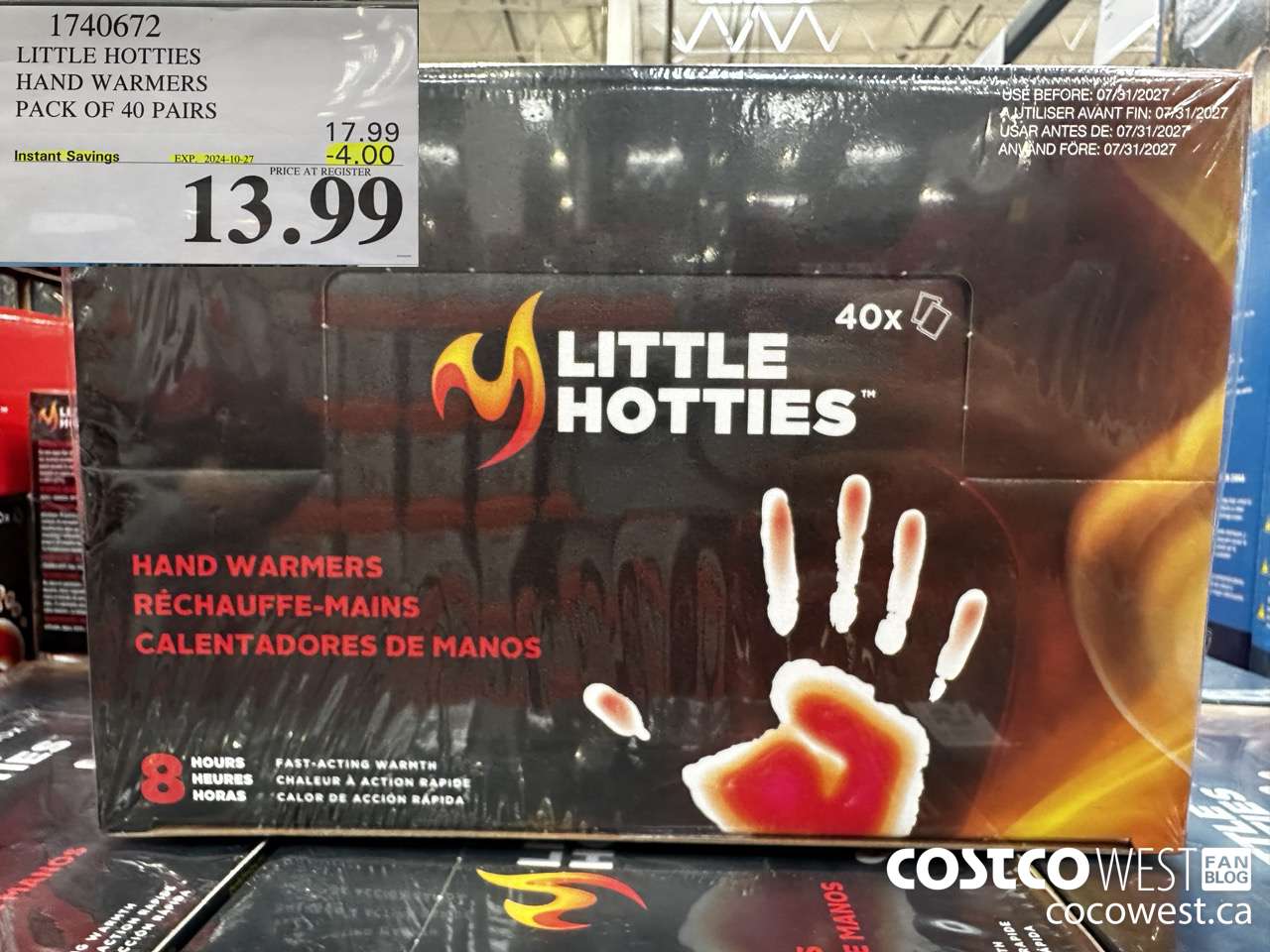 1740672 LITTLE HOTTIES HAND WARMERS PACK OF 40 PAIRS ($4.00 INSTANT SAVINGS EXPIRES ON 2024-10-27) $13.99