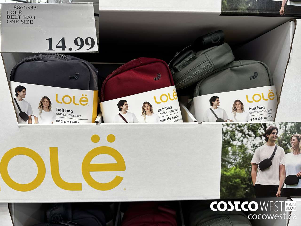 8866333 LOLE BELT BAG ONE SIZE $14.99