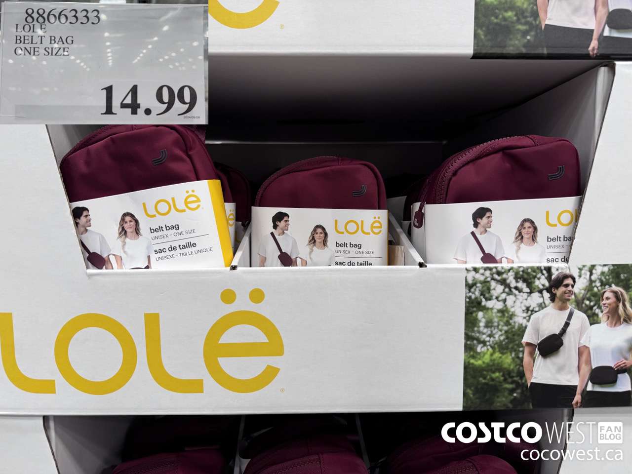 8866333 LOLE BELT BAG ONE SIZE $14.99