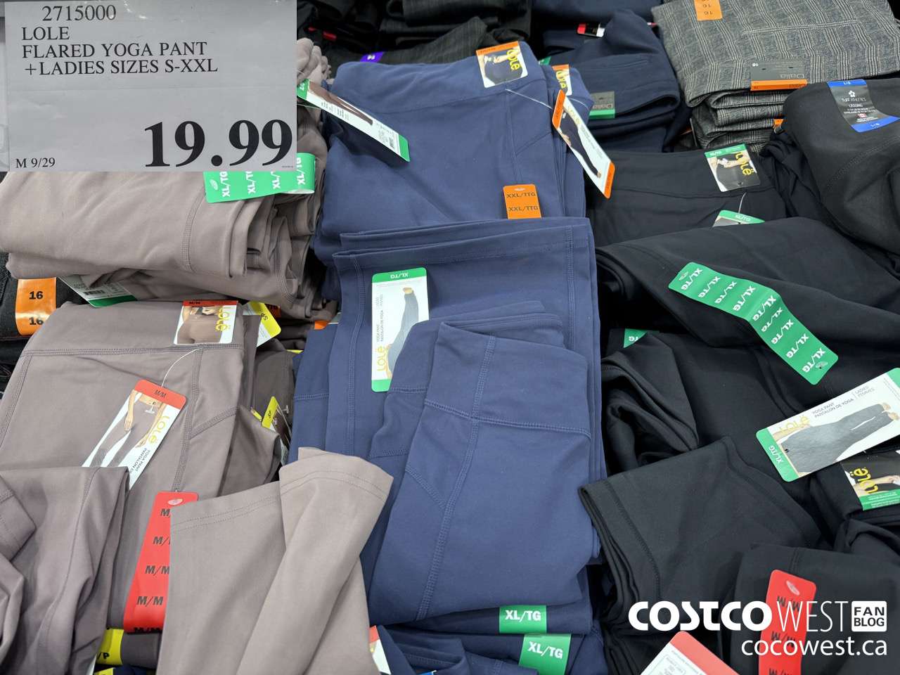 2715000 LOLE FLARED YOGA PANT LADIES SIZES S-XXL $19.99