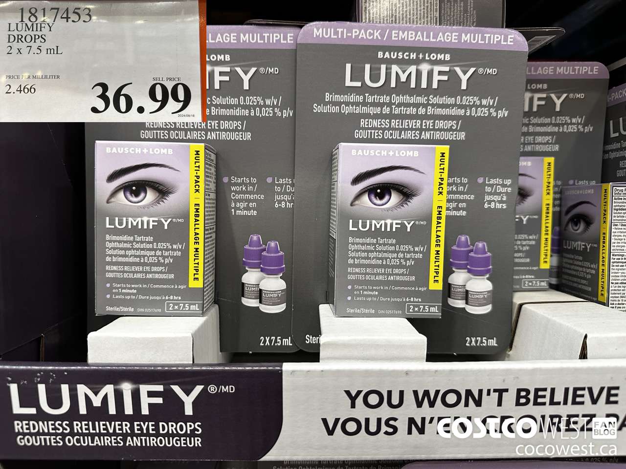 1817453 LUMIFY DROPS 2 X 7.5ML $36.99