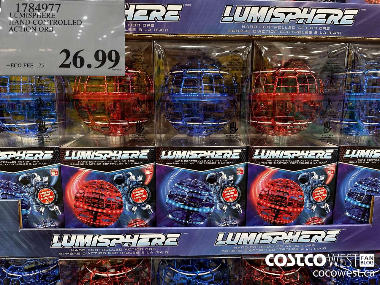 1784977 LUMISPHERE HAND-COBTROLLED ACTION ORB $26.99