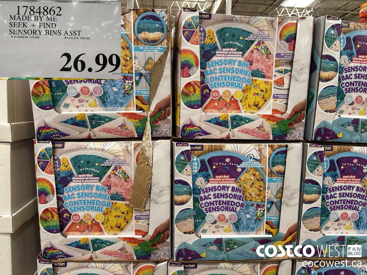 1784862 MADE BY ME SEEK + FIND SENSORY BINS ASST $26.99