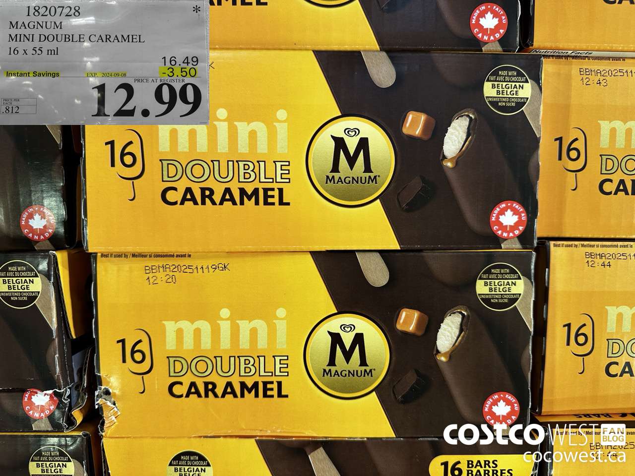 1820728 MAGNUM MINI DOUBLE CARAMEL 16 X 55 ML ($3.50 INSTANT SAVINGS EXPIRES ON 2024-09-08) $12.99