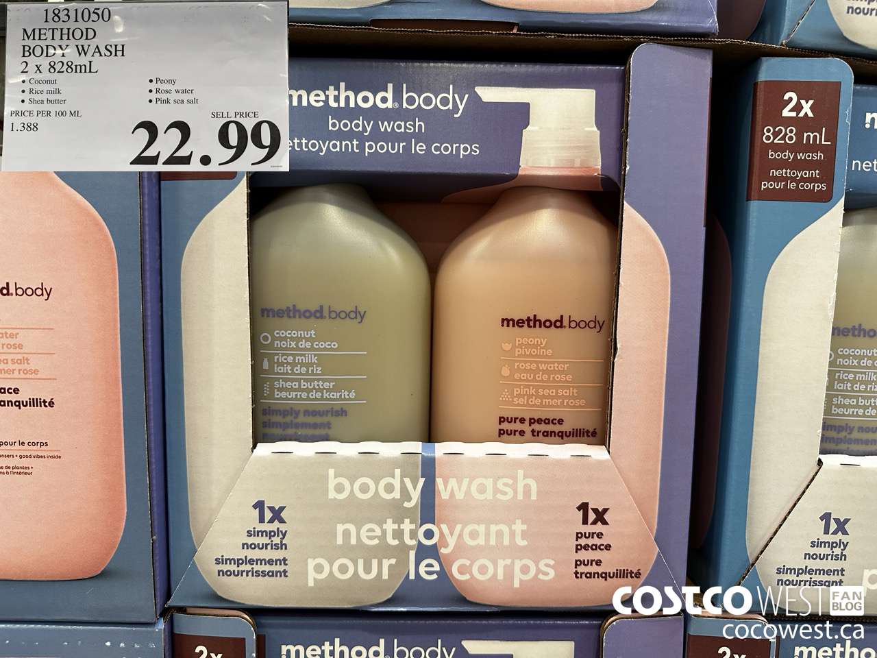 1831050 METHOD BODY WASH 2 X 828ML $22.99
