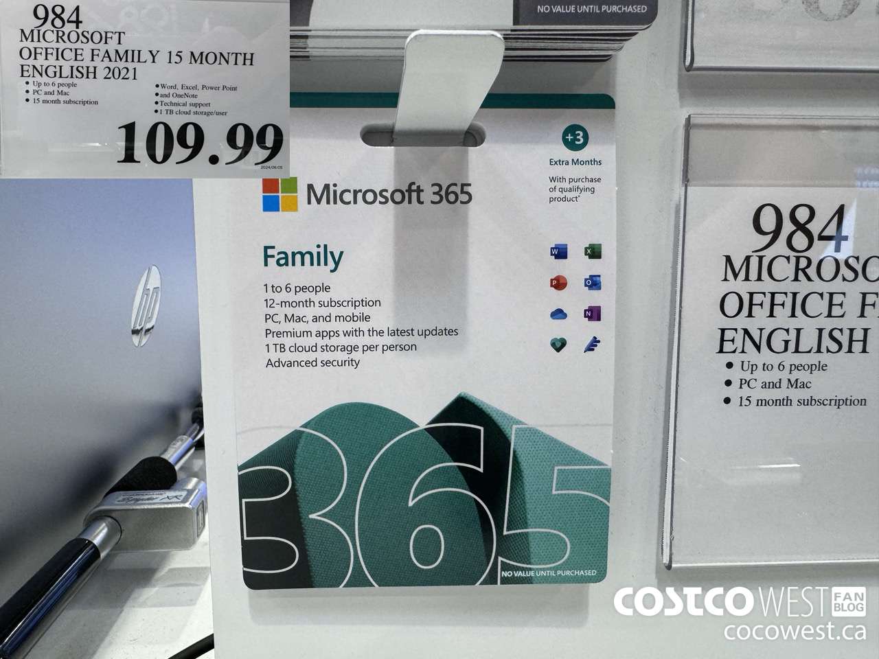 984 MICROSOFT OFFICE FAMILY 15 MONTH ENGLISH 2021  $109.99