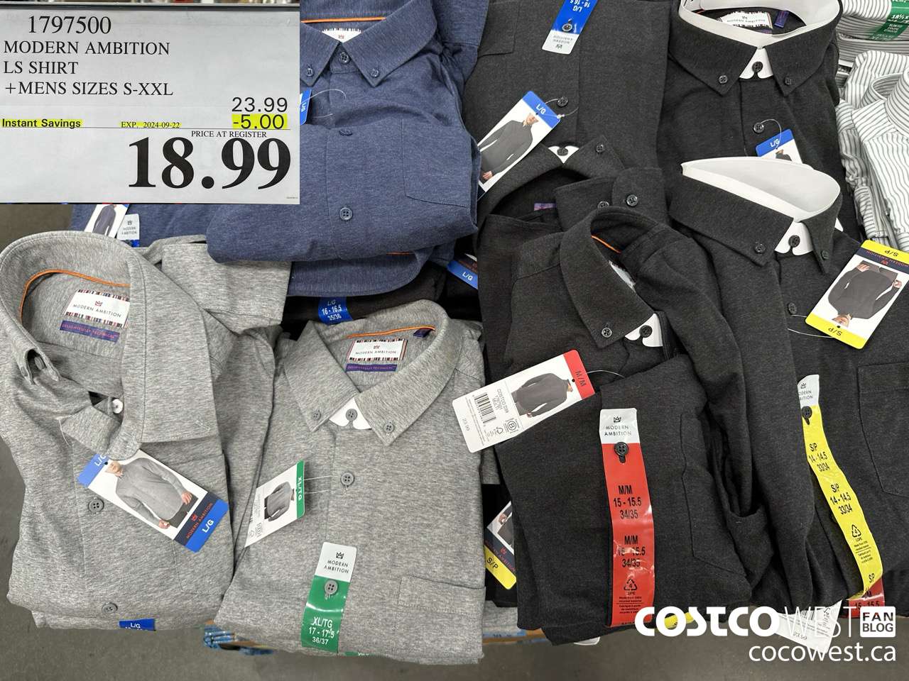 1797500 MODERN AMBITION LS SHIRT MENS SIZES S-XXL ($5.00 INSTANT SAVINGS EXPIRES ON 2024-09-22) $18.99