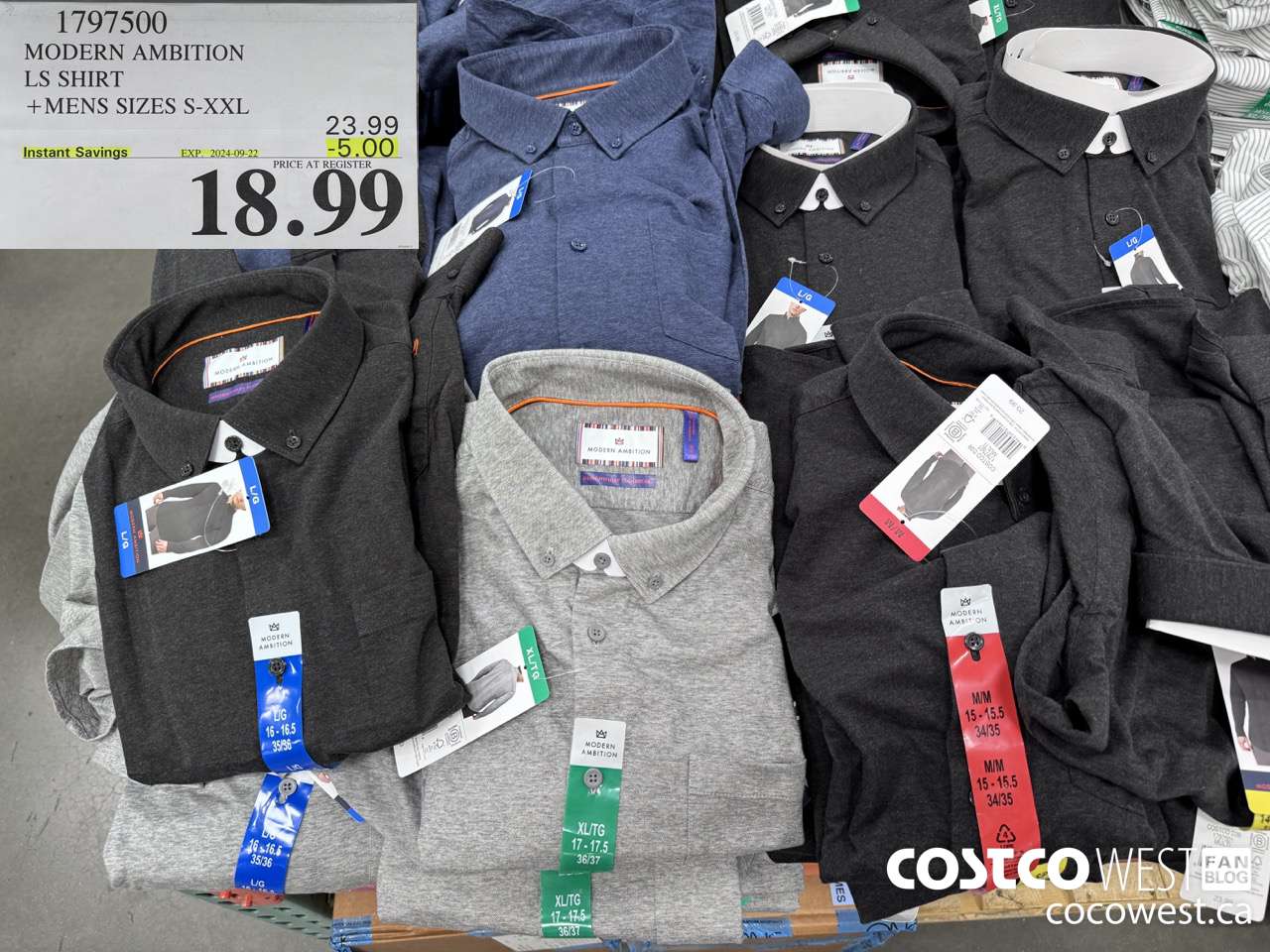 1797500 MODERN AMBITION LS SHIRT MENS SIZES S-XXL ($5.00 INSTANT SAVINGS EXPIRES ON 2024-09-22) $18.99