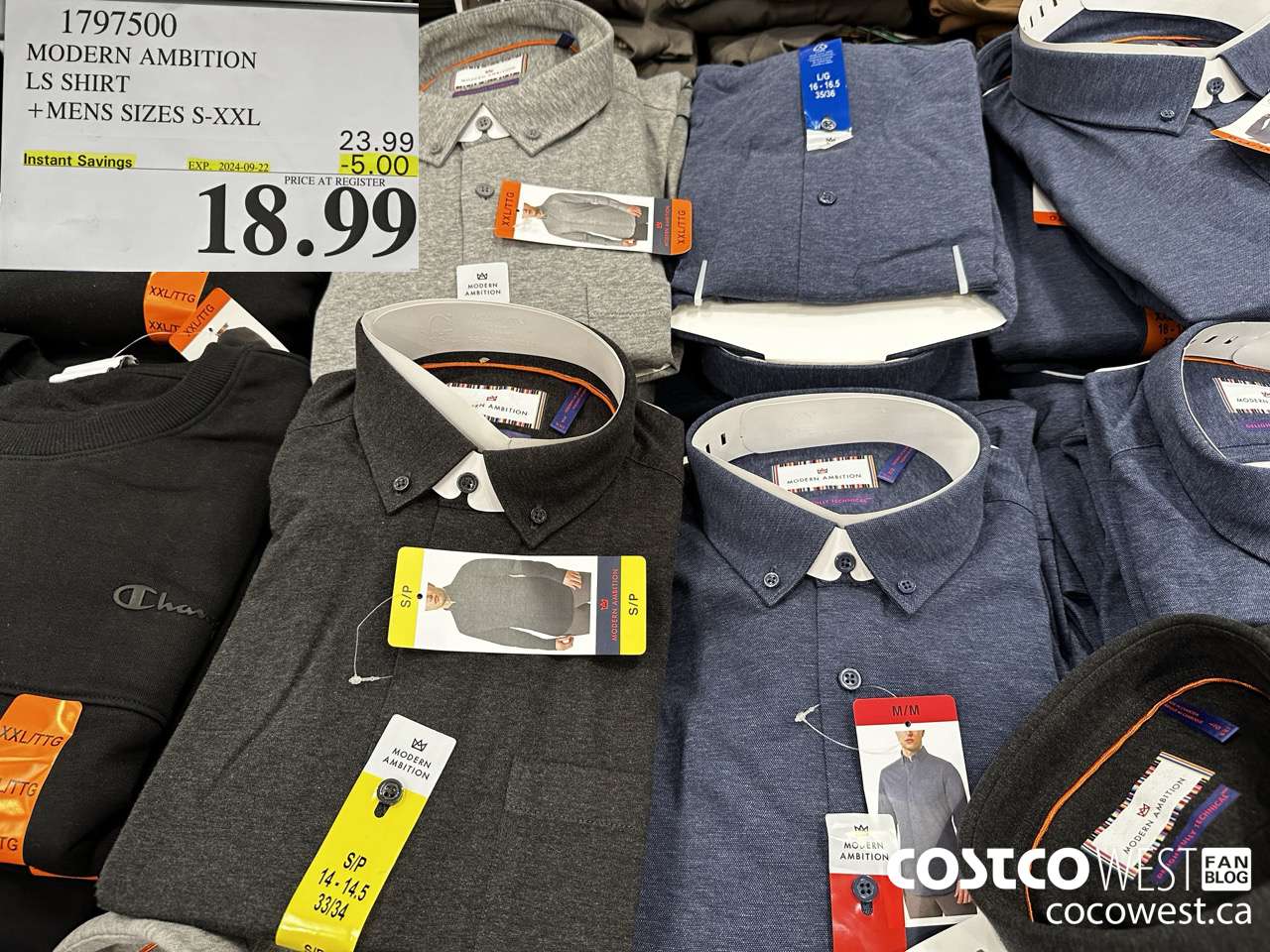 1797500 MODERN AMBITION LS SHIRT MENS SIZES S-XXL ($5.00 INSTANT SAVINGS EXPIRES ON 2024-09-22) $18.99