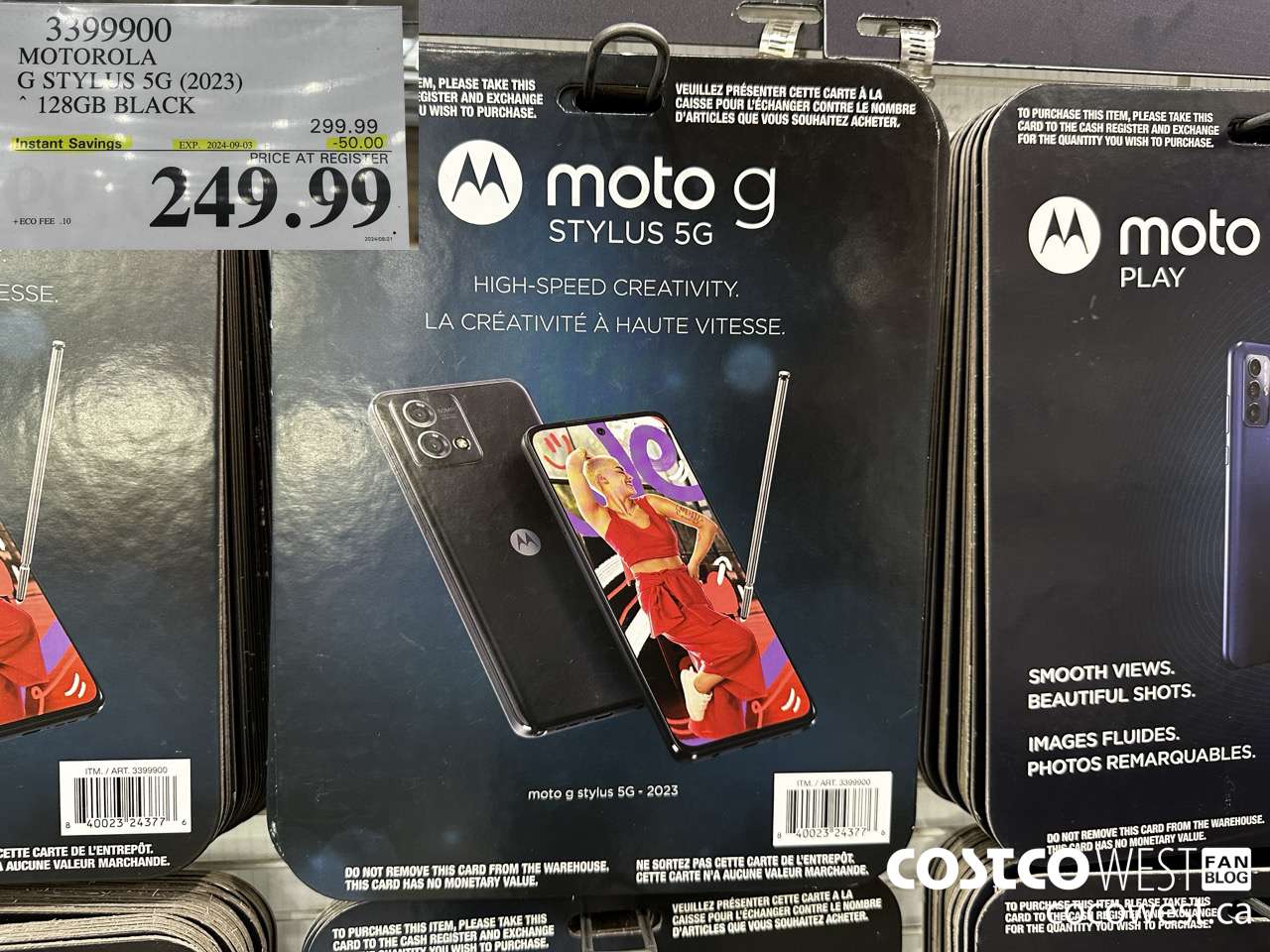 3399900 MOTOROLA G STYLUS 5G (2023) 128GB BLACK ($50.00 INSTANT SAVINGS EXPIRES ON 2024-09-03) $249.99