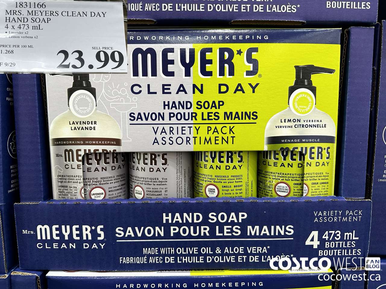 1831166 MRS. MEYERS CLEAN DAY HAND SOAP 4 X 473ML $23.99