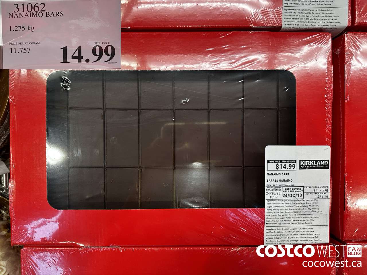 31062 NANAIMO BARS 1.275KG $14.99