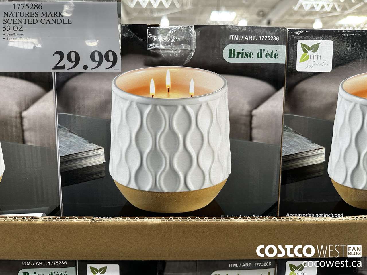 1775286 NATURE'S MARK SCENTED CANDLE 53 OZ $29.99