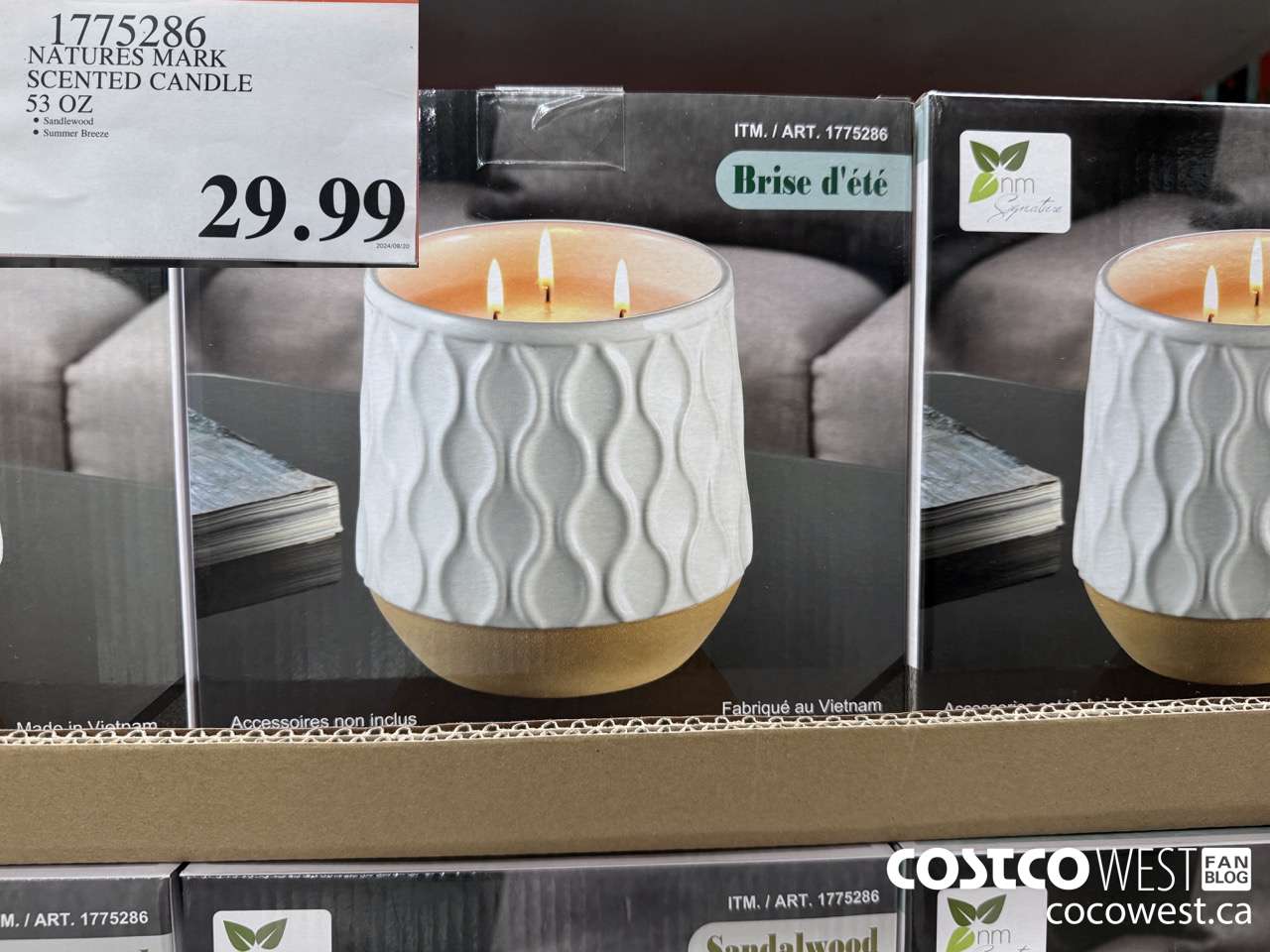 1775286 NATURE'S MARK SCENTED CANDLE 53 OZ $29.99