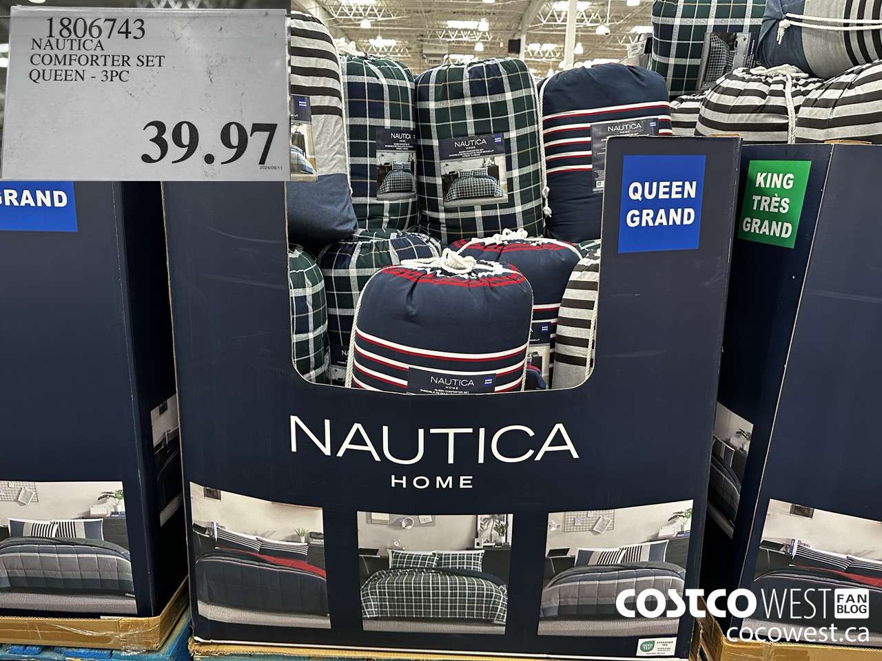 1806743 NAUTICA COMFORTER SET QUEEN 3PC $39.97