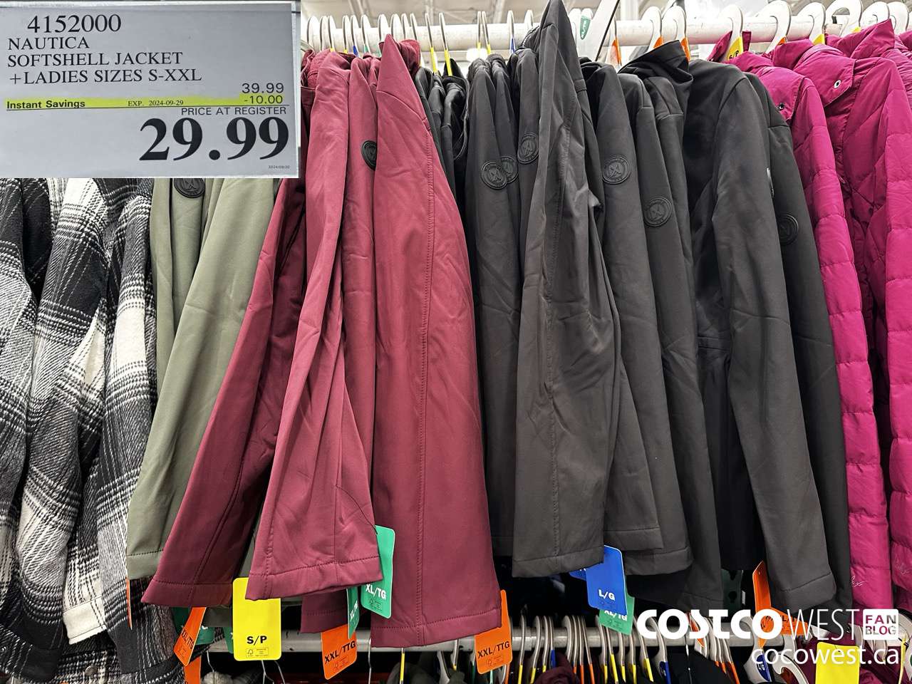 4152000 NAUTICA SOFTSHELL JACKET LADIES SIZES S-XXL ($10.00 INSTANT SAVINGS EXPIRES ON 2024-09-29) $29.99