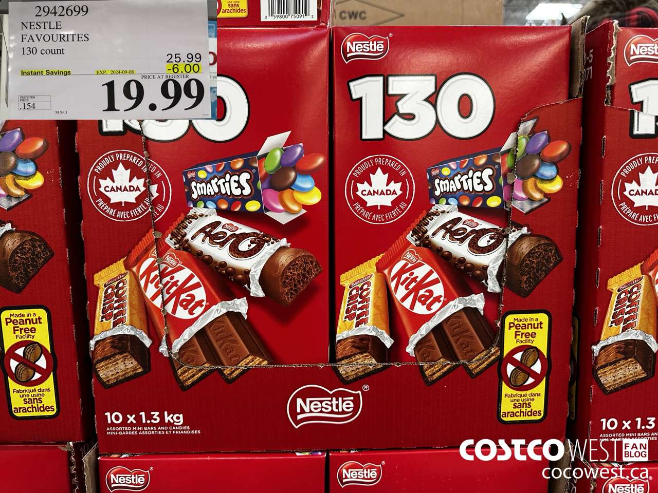 2942699 NESTLE FAVOURITES 130 COUNT ($6.00 INSTANT SAVINGS EXPIRES ON 2024-09-08) $19.99