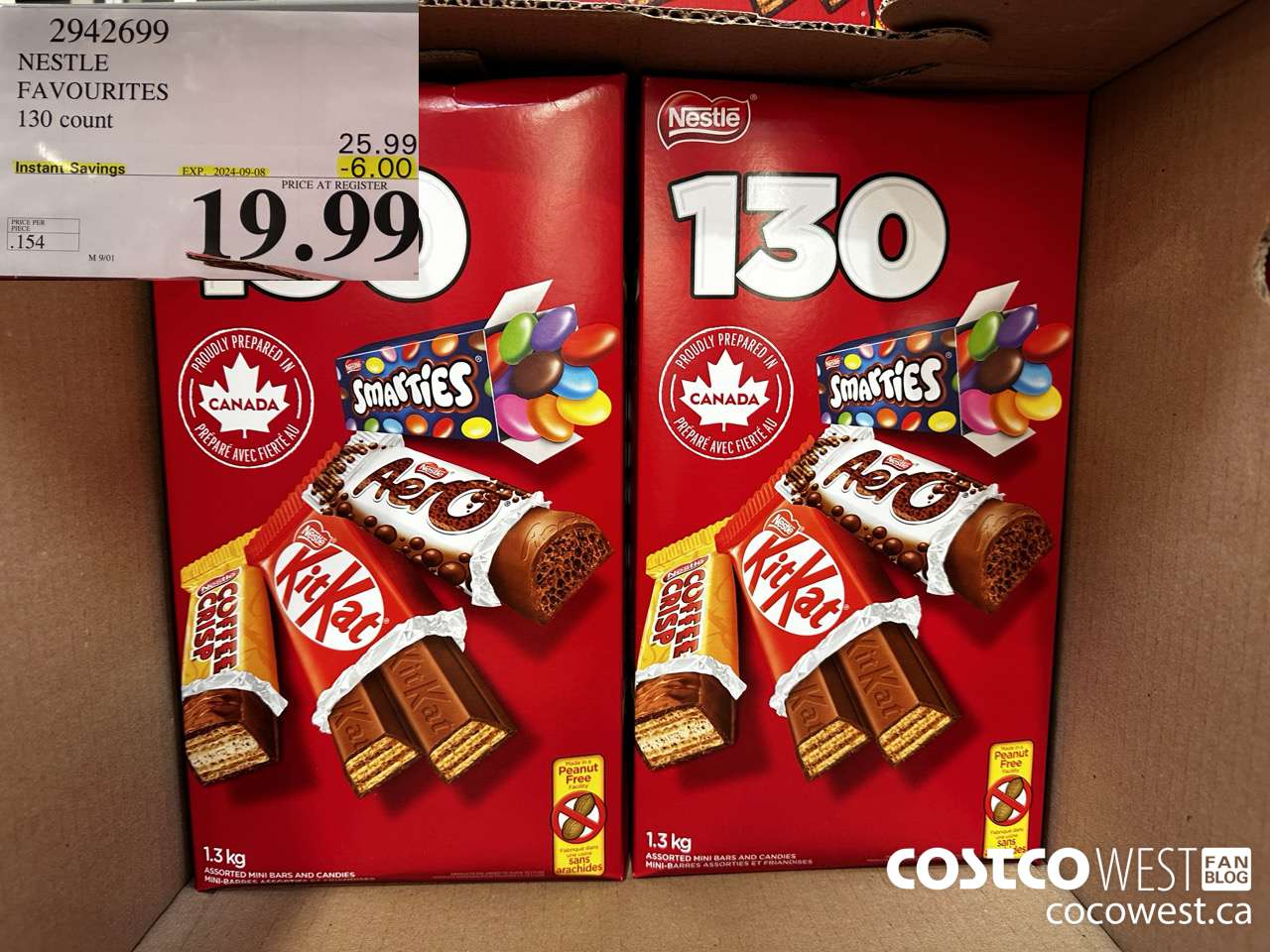 2942699 NESTLE FAVOURITES 130 COUNT ($6.00 INSTANT SAVINGS EXPIRES ON 2024-09-08) $19.99