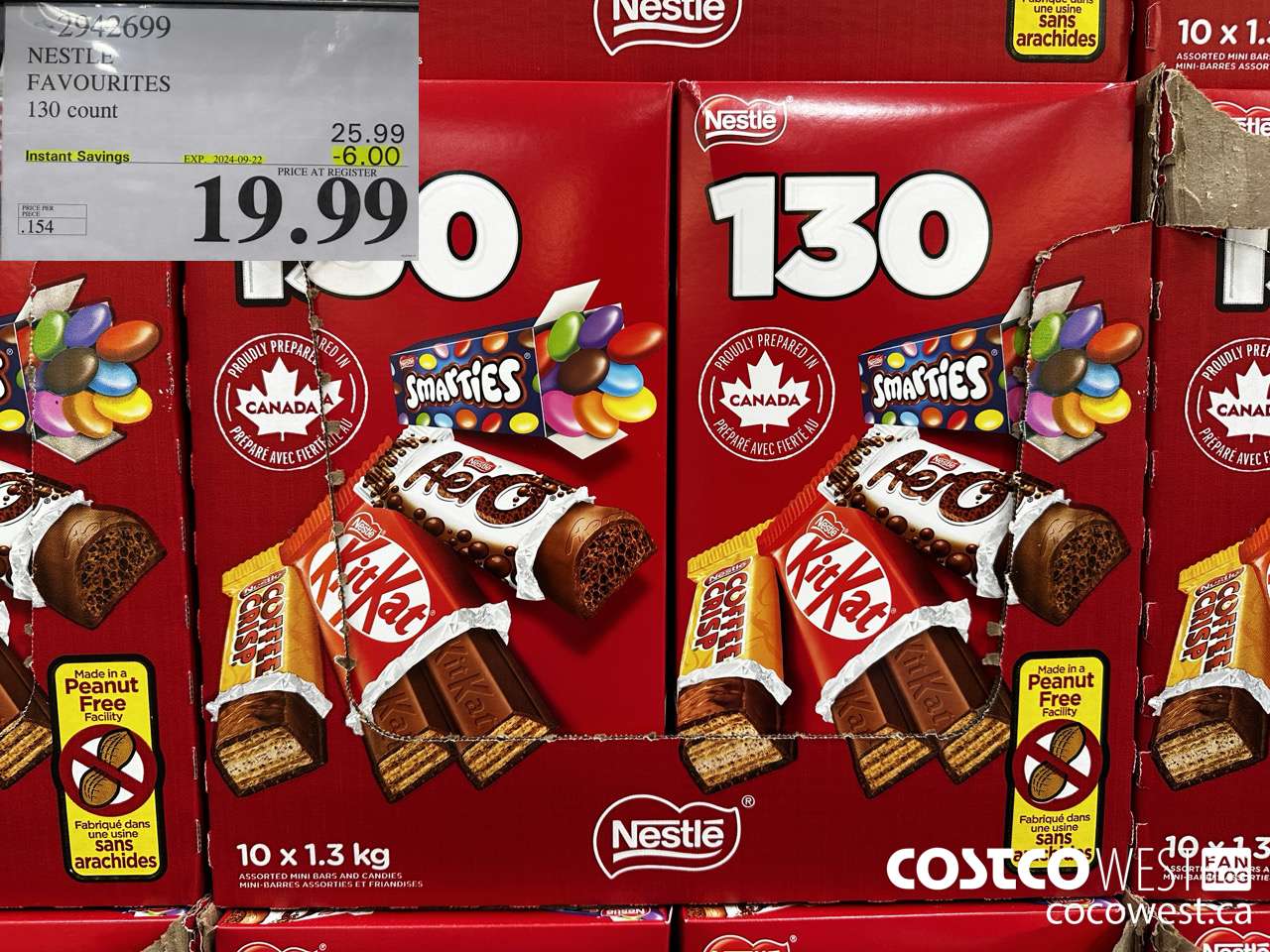 2942699 NESTLE FAVOURITES 130 COUNT ($6.00 INSTANT SAVINGS EXPIRES ON 2024-09-22) $19.99