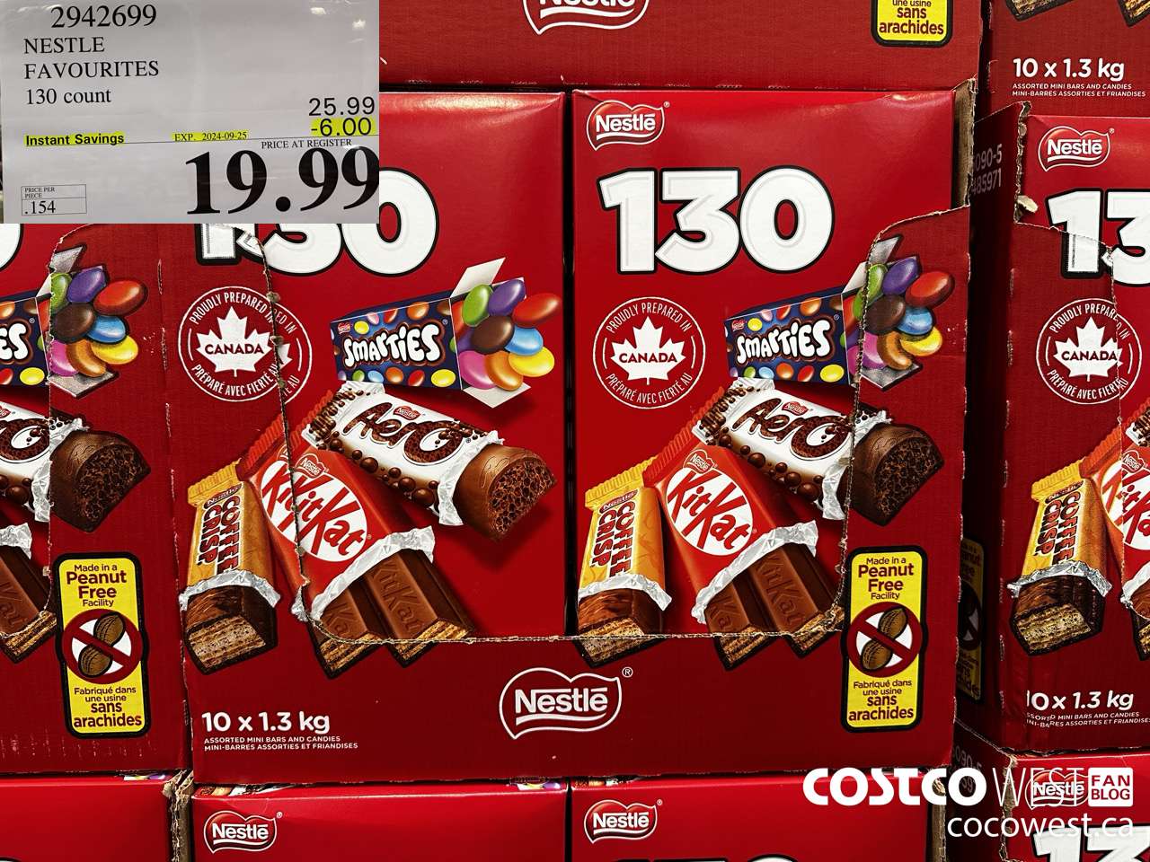 2942699 NESTLE FAVOURITES 130 COUNT ($6.00 INSTANT SAVINGS EXPIRES ON 2024-09-25) $19.99