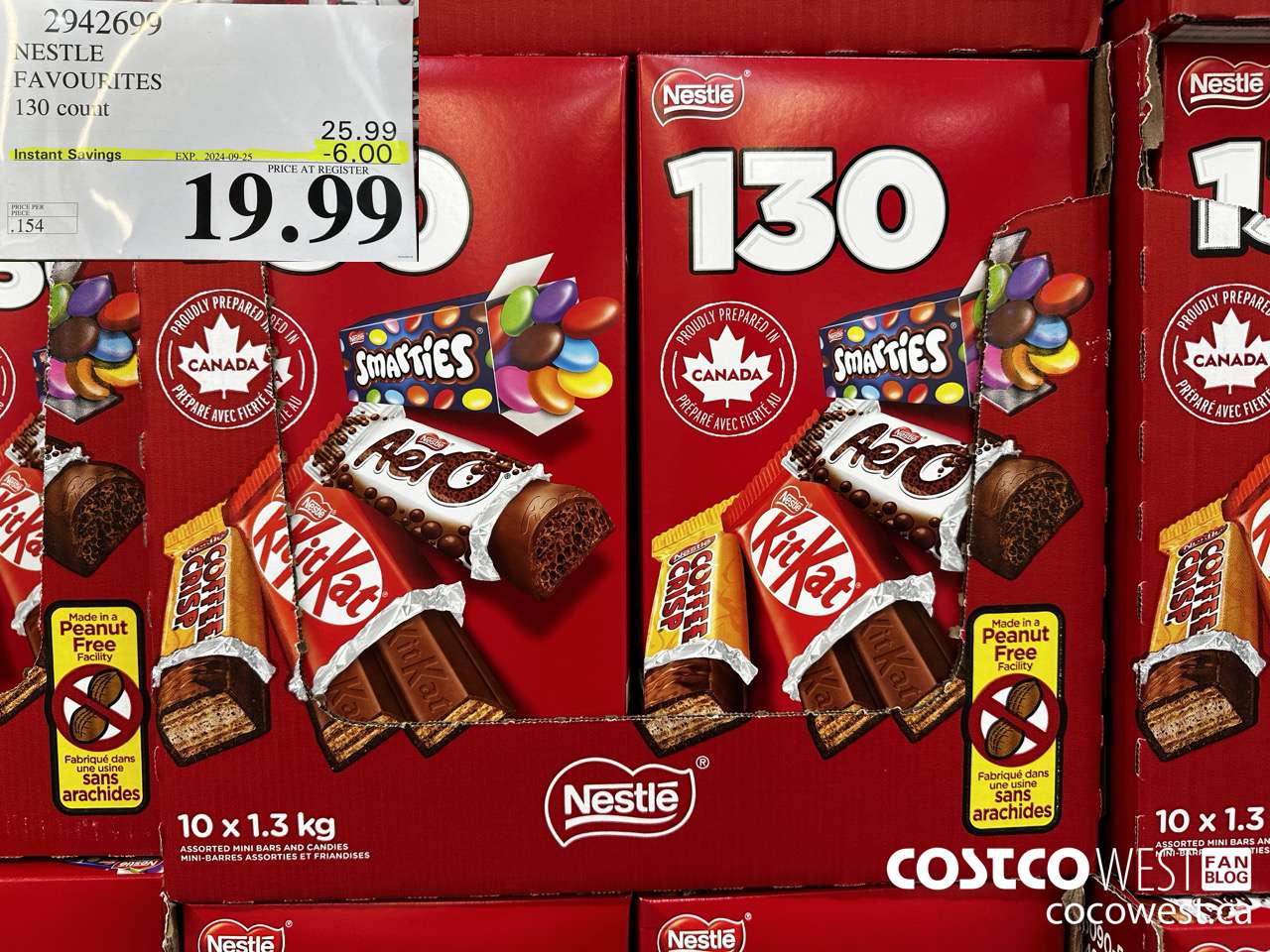 2942699 NESTLE FAVOURITES 130 COUNT ($6.00 INSTANT SAVINGS EXPIRES ON 2024-09-25) $19.99