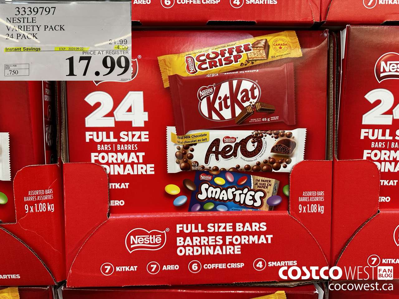 3339797 NESTLE VARIETY PACK 24 PACK ($4.00 INSTANT SAVINGS EXPIRES ON 2024-09-22) $17.99