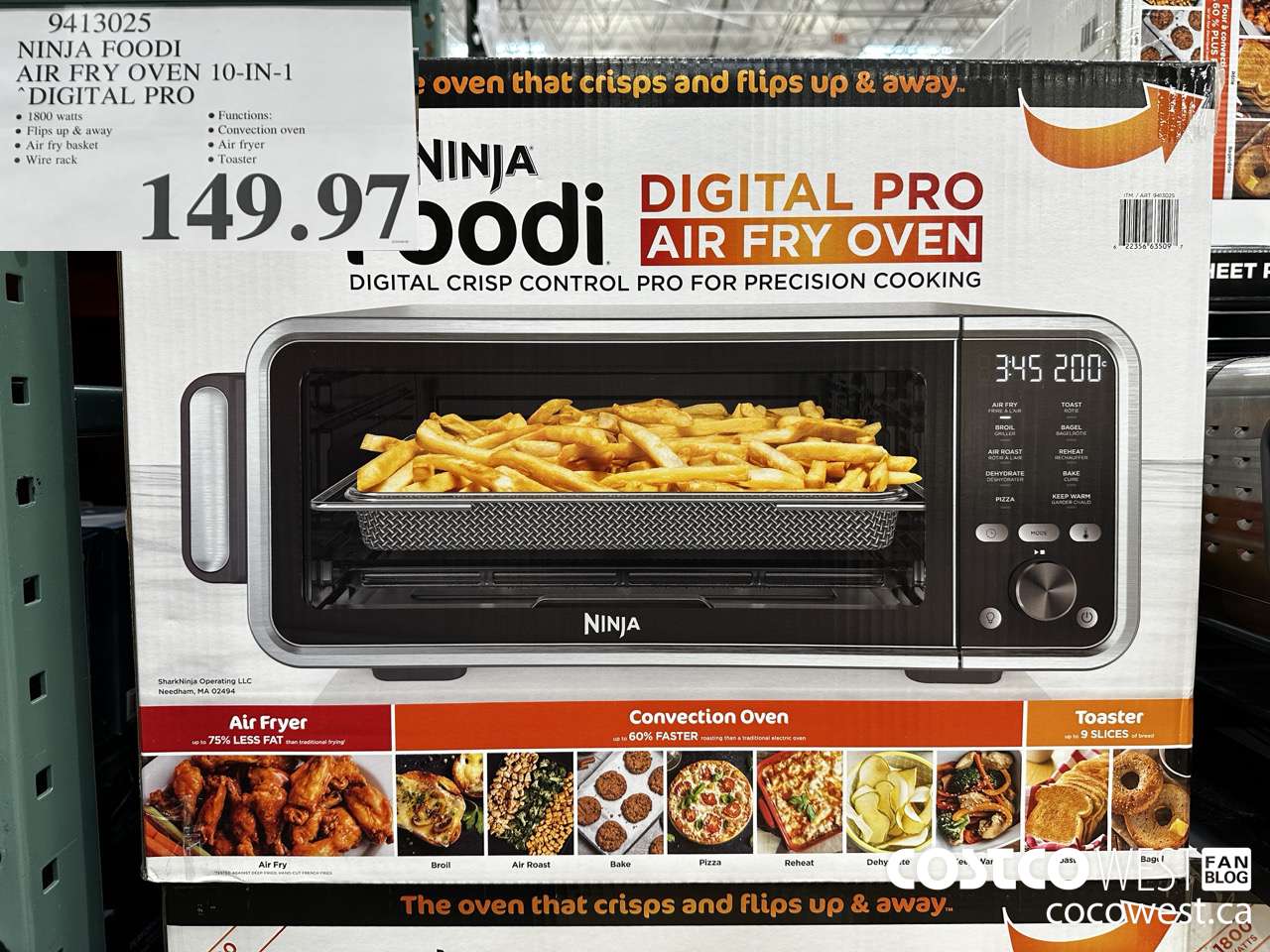 9413025 NINJA FOODI 10-IN-1 COUNTERTOP OVEN PRO $149.97