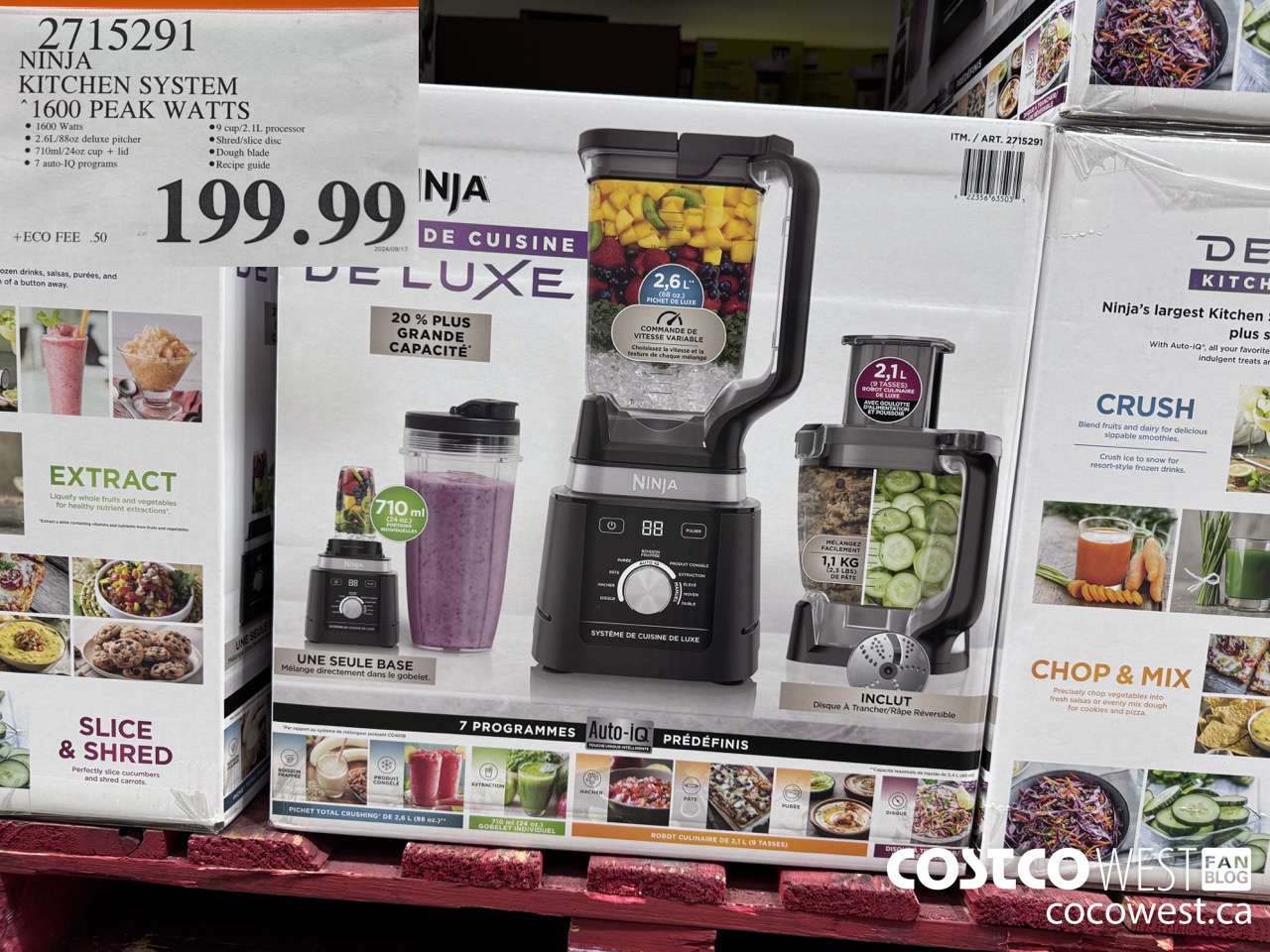 2715291 NINJA KITCHEN SYSTEM 1600 PEAK WATTS $199.99