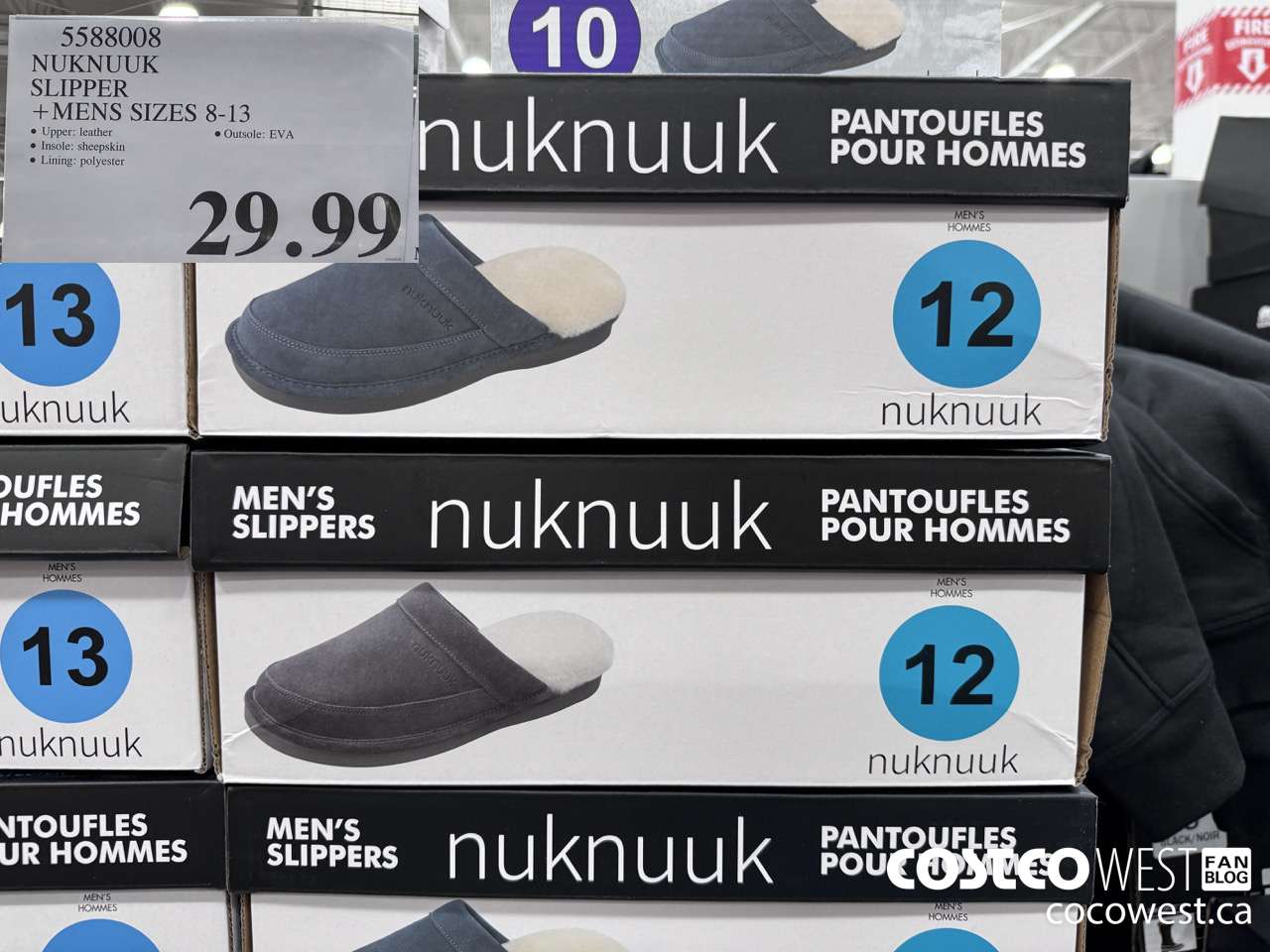 5588008 NUKNUUK SLIPPER MENS SIZES 8-13 $29.99