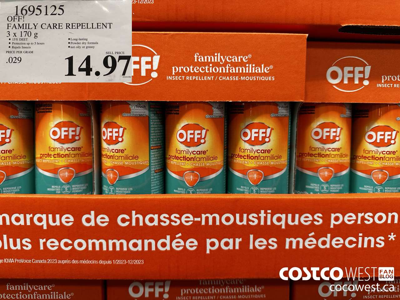 1695125 OFF! FAMILY CARE REPELLENT 3 PACK 3x 170mL $14.97