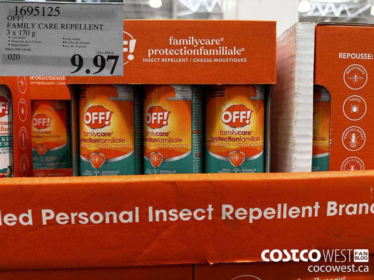 1695125 OFF! FAMILY CARE REPELLENT 3 PACK 3x 170mL $9.97