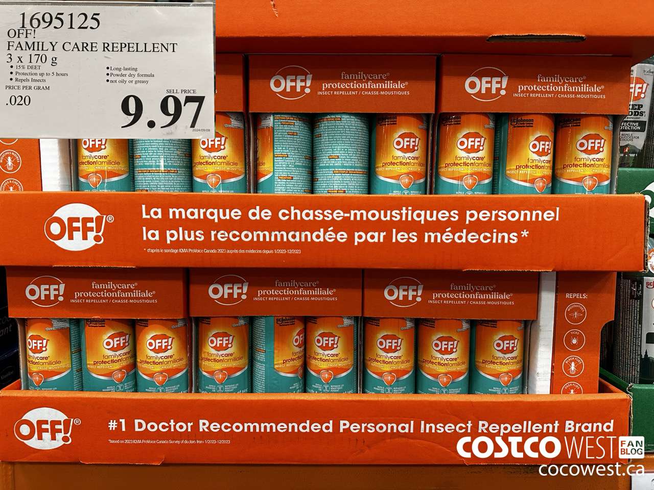 1695125 OFF! FAMILY CARE REPELLENT 3 PACK 3x 170mL $9.97