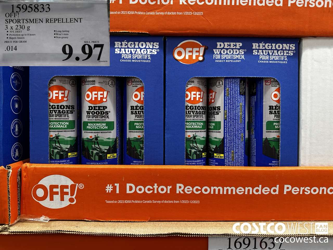 1595833 OFF! SPORTSMAN INSECT REPELLANT 3 X 230G $9.97