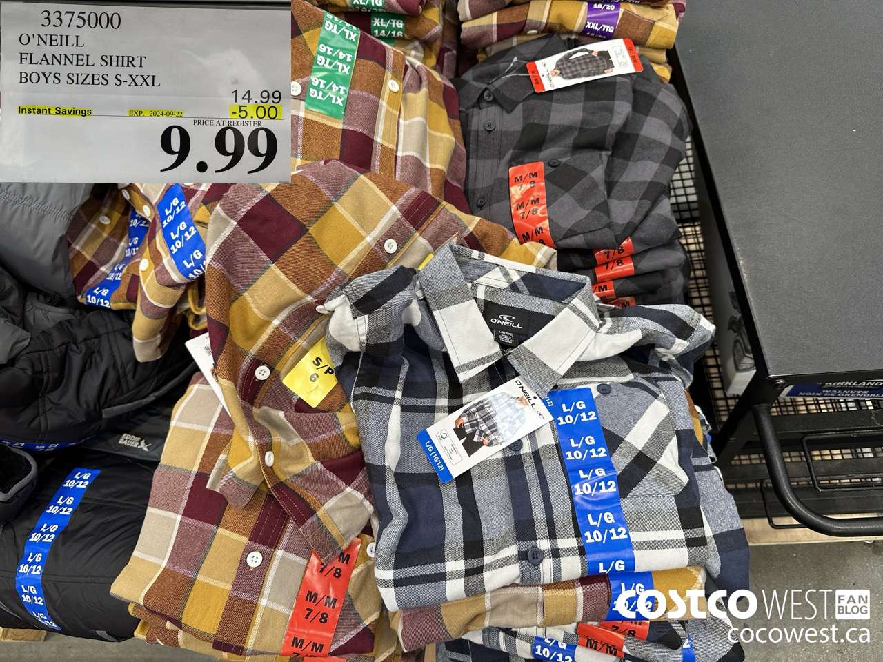 3375000 O'NEILL FLANNEL SHIRT BOYS SIZES S-XXL ($5.00 INSTANT SAVINGS EXPIRES ON 2024-09-22) $9.99